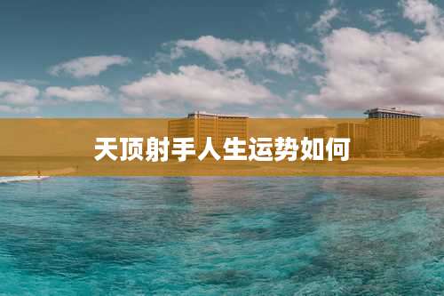 天顶射手人生运势如何