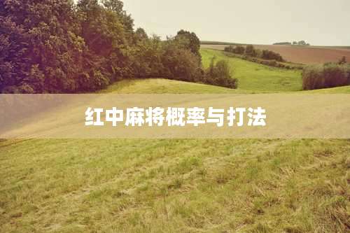 红中麻将概率与打法