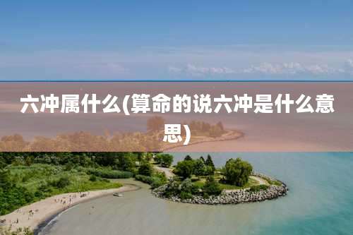 六冲属什么(算命的说六冲是什么意思)