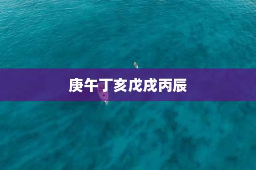 庚午丁亥戊戌丙辰