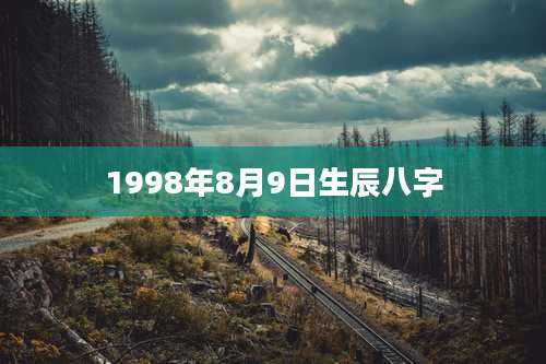 1998年8月9日生辰八字