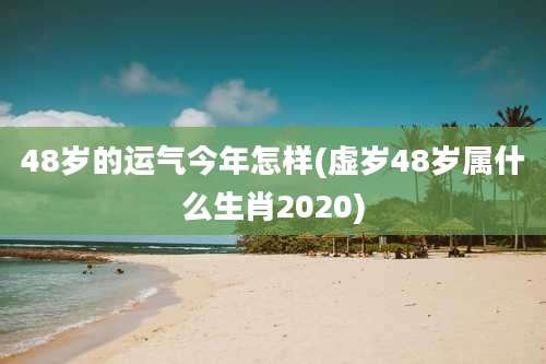 48岁的运气今年怎样(虚岁48岁属什么生肖2020)