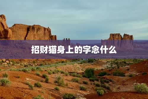 招财猫身上的字念什么