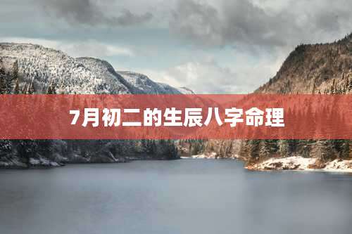 7月初二的生辰八字命理