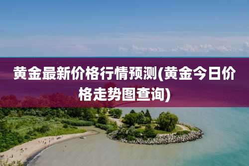 黄金最新价格行情预测(黄金今日价格走势图查询)