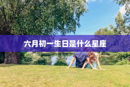 六月初一生日是什么星座