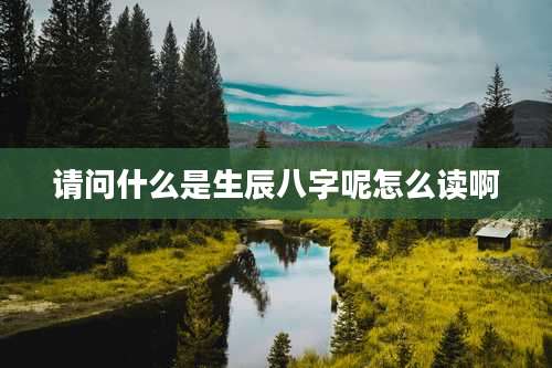 请问什么是生辰八字呢怎么读啊