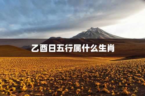 乙酉日五行属什么生肖