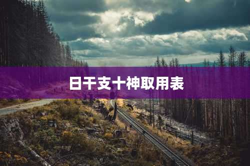 日干支十神取用表