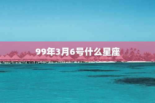 99年3月6号什么星座