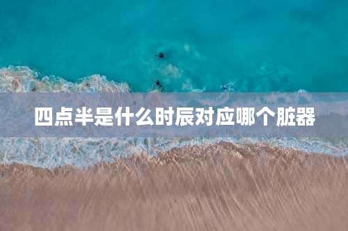 四点半是什么时辰对应哪个脏器