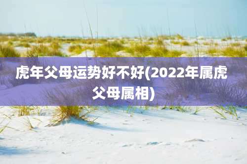 虎年父母运势好不好(2022年属虎 父母属相)
