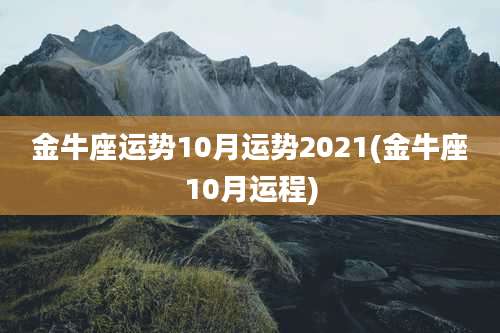 金牛座运势10月运势2021(金牛座10月运程)