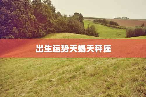 出生运势天蝎天秤座