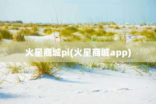 火星商城pi(火星商城app)