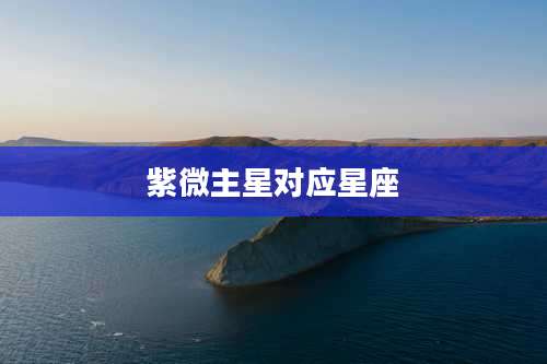紫微主星对应星座