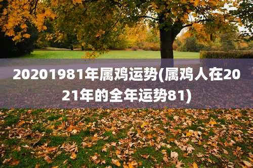 20201981年属鸡运势(属鸡人在2021年的全年运势81)