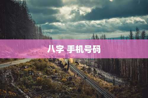 八字 手机号码