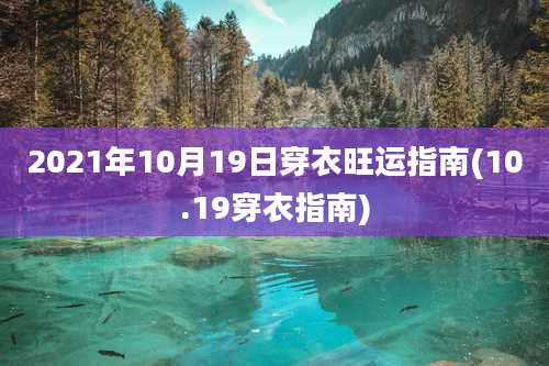 2021年10月19日穿衣旺运指南(10.19穿衣指南)