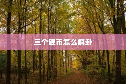 三个硬币怎么解卦
