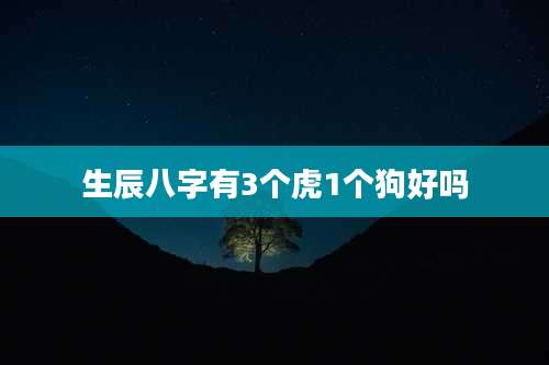 生辰八字有3个虎1个狗好吗