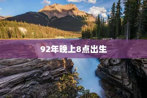 92年晚上8点出生