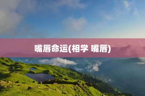 嘴唇命运(相学 嘴唇)