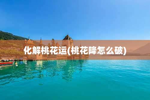 化解桃花运(桃花降怎么破)