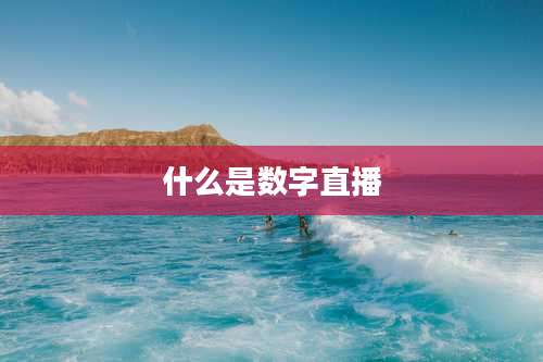 什么是数字直播