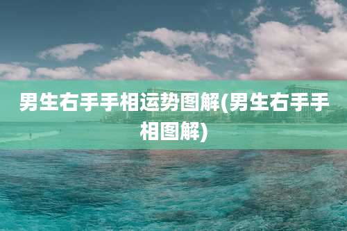 男生右手手相运势图解(男生右手手相图解)