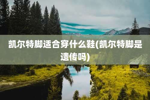 凯尔特脚适合穿什么鞋(凯尔特脚是遗传吗)