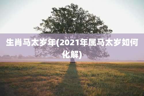 生肖马太岁年(2021年属马太岁如何化解)