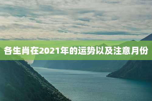 各生肖在2021年的运势以及注意月份
