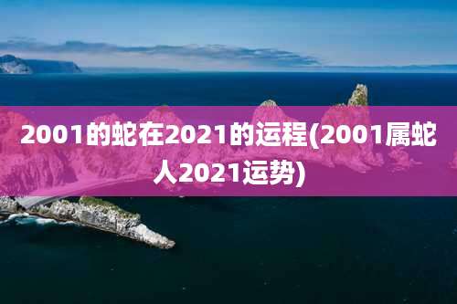 2001的蛇在2021的运程(2001属蛇人2021运势)
