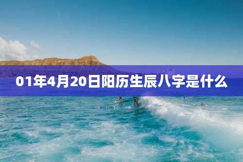 01年4月20日阳历生辰八字是什么