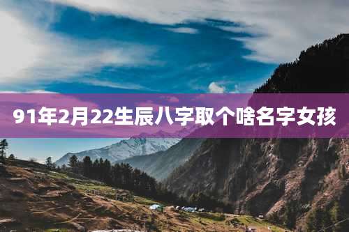 91年2月22生辰八字取个啥名字女孩