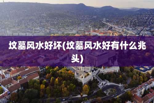 坟墓风水好坏(坟墓风水好有什么兆头)