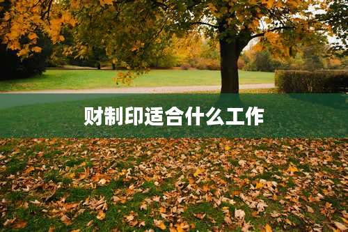 财制印适合什么工作