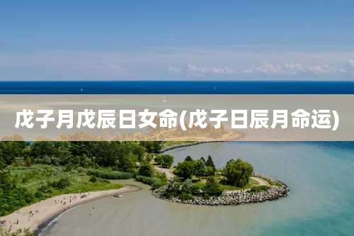 戊子月戊辰日女命(戊子日辰月命运)