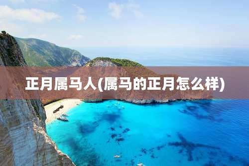 正月属马人(属马的正月怎么样)