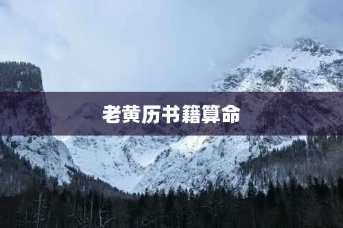 老黄历书籍算命