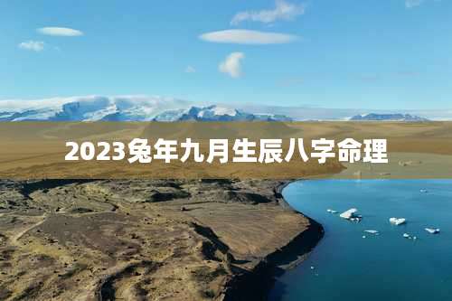 2023兔年九月生辰八字命理