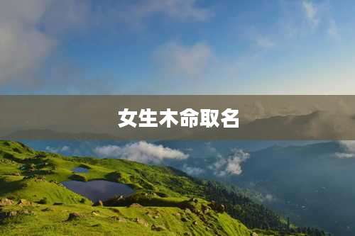 女生木命取名