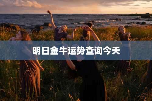 明日金牛运势查询今天
