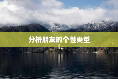 分析朋友的个性类型