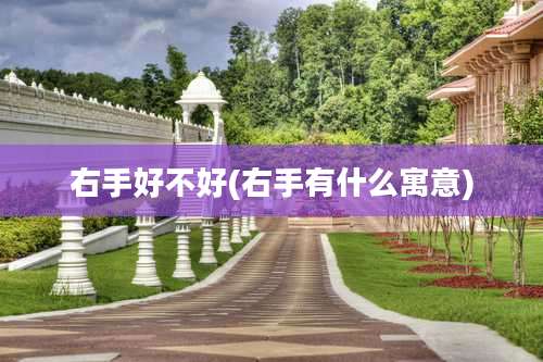 右手好不好(右手有什么寓意)