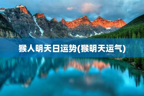 猴人明天日运势(猴明天运气)