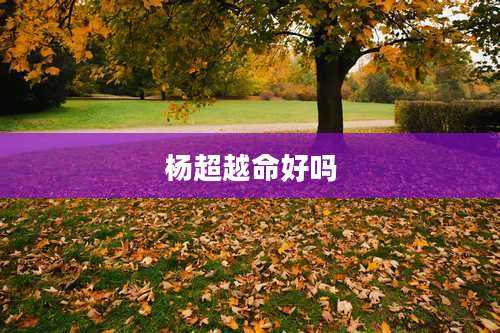 杨超越命好吗