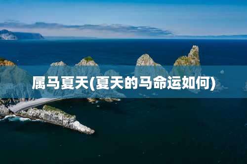 属马夏天(夏天的马命运如何)