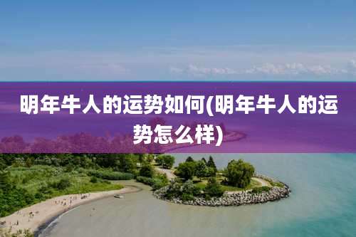 明年牛人的运势如何(明年牛人的运势怎么样)